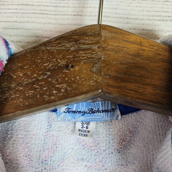 Tommy Bahama Boys Terry Cloth Swim Coverup Size S/M Ages 3-6 Nautical Beachy - Picture 7 of 11